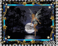 elfe dans la nuit animovaný GIF