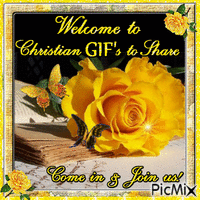CHRISTIAN GIF'S WELCOME - GIF animé gratuit