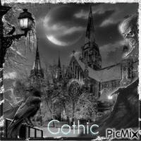 Paysage gothique...concours - Gratis animeret GIF