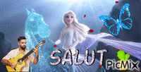 Elsa Salut GIF animé
