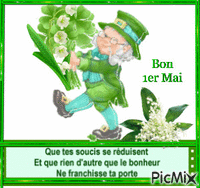 porte bonheur 1 mai - Darmowy animowany GIF