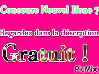 CONCOURS GRATUIT POUR LE NOUVEL IFONE 6 - 免费动画 GIF