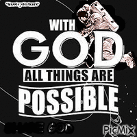 With God all things are possible animált GIF
