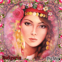 Bulgaria girl - Бесплатный анимированный гифка
