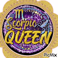 Scorpio queen geanimeerde GIF