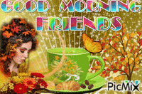 GOOD  MORNING  FRIENDS - Nemokamas animacinis gif