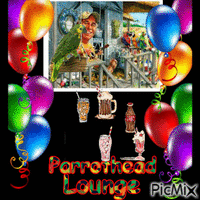 Parrothead Lounge1 geanimeerde GIF