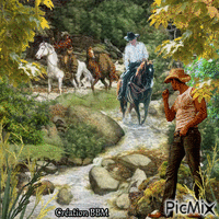Cowboy par BBM animovaný GIF