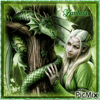 Dragon fantasy - Gratis animeret GIF