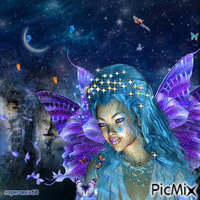 Papillons de nuit - Бесплатный анимированный гифка