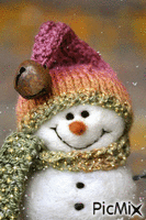 bonhomme de neige - Gratis geanimeerde GIF