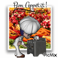 Bon appétit GIF animata