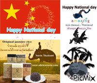 Happy national day - GIF animé gratuit