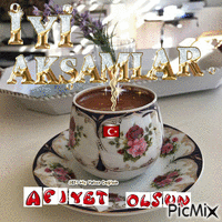 Türk kahvesi animasyonlu GIF
