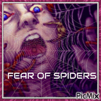 YOUR WORST FEAR: ARACNOPHOBIA(Fear of spiders - Zdarma animovaný GIF