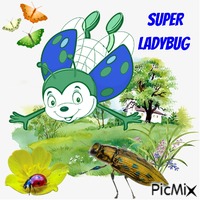 super Ladybug анимиран GIF