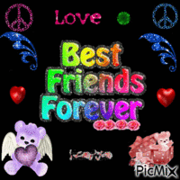 best friends forever <3 - GIF animé gratuit