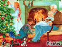 Warm Cozy Christmas animerad GIF