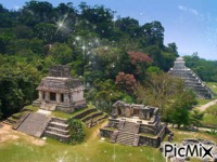 temples du mexique - Gratis geanimeerde GIF