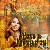 OCTOBER Animated GIF