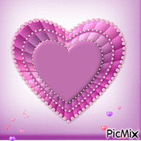Coeur violet - Ilmainen animoitu GIF