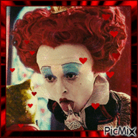 The Red Queen in 'Alice' - GIF animate gratis