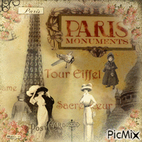 paris vintage GIF animasi
