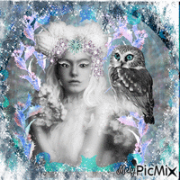 queen snow and owl