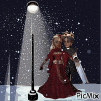 A tél kis királynője - GIF animado gratis