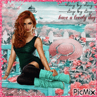 Day by day, step by step... Have a lovely day - Ingyenes animált GIF