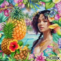 Ananas tropical. - Free PNG