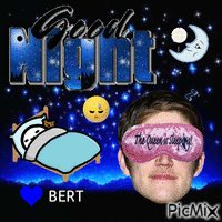 Goodnight Bert animirani GIF