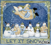 Let it Snow animoitu GIF