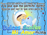Dulces sueños mi Amor - Бесплатный анимированный гифка