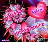 anniversaire Maud - PNG gratuit