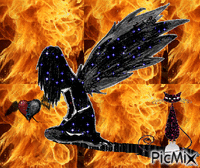Ангел печали - Бесплатный анимированный гифка