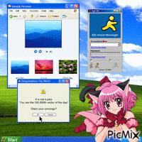windows xp GIF animé