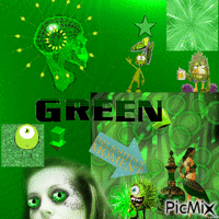 GREEN!!! animuotas GIF