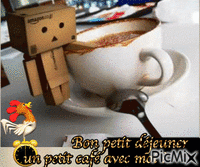 Bon petit déjeuner animovaný GIF