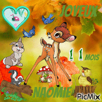 11 mois de Naomie анимирани ГИФ