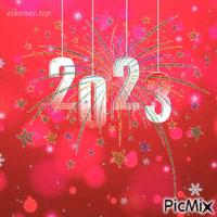 Happy New Year 2023! animeret GIF