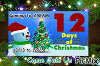 12 days of Christmas - Animovaný GIF zadarmo