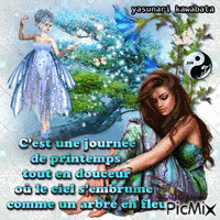 douceur du printemps - Бесплатный анимированный гифка