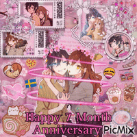 Happy 7 Month Anniversary, Honey Bun! - Nemokamas animacinis gif
