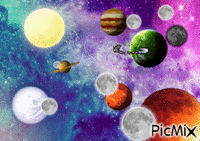 Galaxie - Bezmaksas animēts GIF
