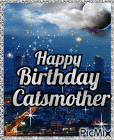 Happy Birthday Catsmother - Darmowy animowany GIF