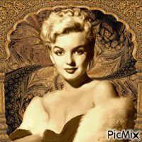 Marilyn Monroe in Brown - GIF animado grátis