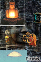 Collage budista geanimeerde GIF