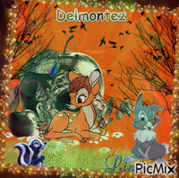 Un petit Bambi pour toi Delmontez ♥♥♥ GIF animata
