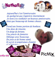 Nathalie 50 ans 5 février 2016. - GIF animé gratuit